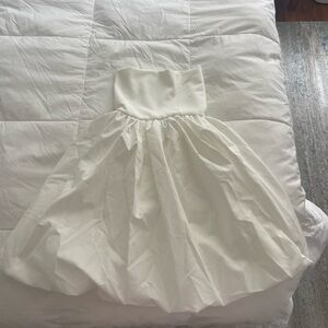 White bubble dress
